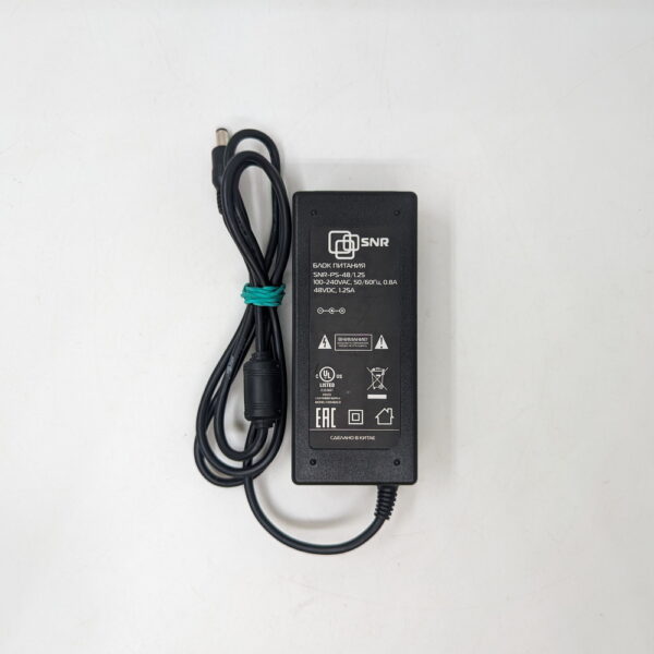 Блок питания SNR-PS-48/1.25, Cisco, 48В, 1.25А, 5x2.5мм