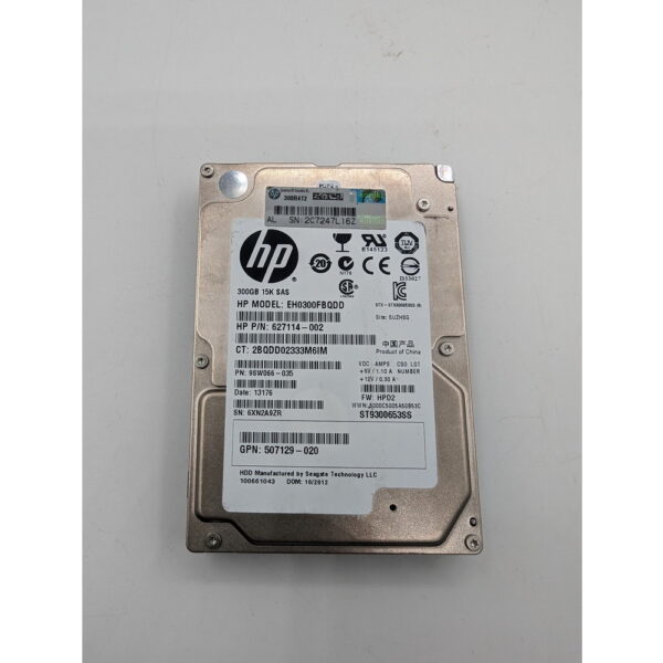Жесткий диск ST9300653SS, 627114-002, 507129-020, EH0300FBQDD, HP, Seagate, 300 Гб, SAS, 2.5