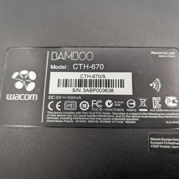 Графический планшет cth-670s-rupl, Wacom Bamboo Fun Pen&Touch — изображение 3