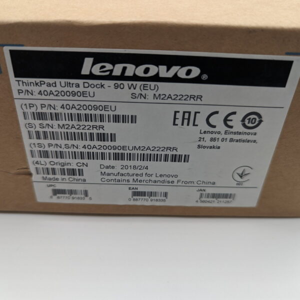Док станция 40A20090EU, Lenovo ThinkPad Ultra, c БП 90W — изображение 2