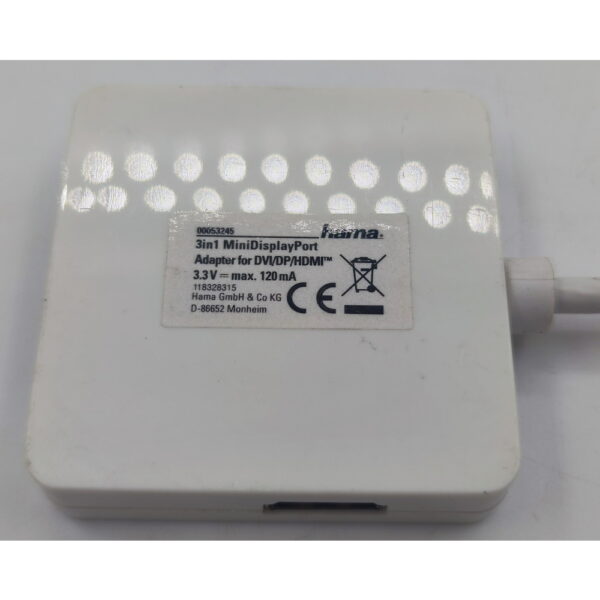 Адаптер H-53245, 00053245, Hama, HDMI (f) to Mini DisplayPort, белый — изображение 2