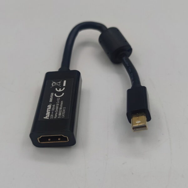Адаптер 00054560, HAMA, HDMI (f) to Mini DisplayPort, 0.1м, ф/фильтр