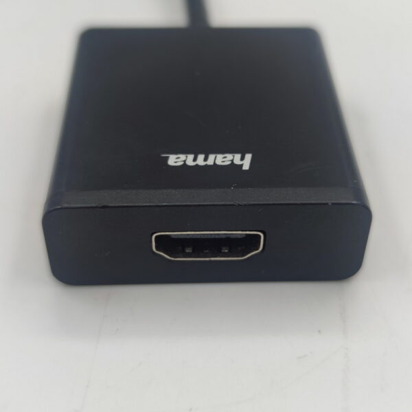 Адаптер H-135726, 00135726, HAMA, HDMI (f) - USB Type-C (m), GOLD, круглое, 0.1м, черный — изображение 2