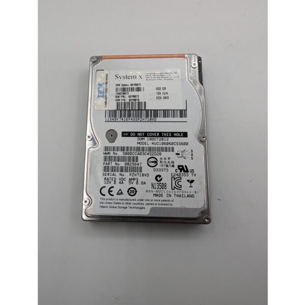 Жесткий диск HUC106060CSS600, 90Y8872, 90Y8873, 90y8876, Hitachi, IBM, 600 Гб, SAS, 2.5