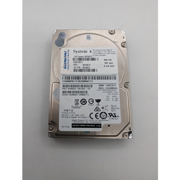 Жесткий диск ST600MM0006, 90Y8872, 90Y8873, 90Y8876, IBM, Seagate, SAS, 600 Гб, 2.5
