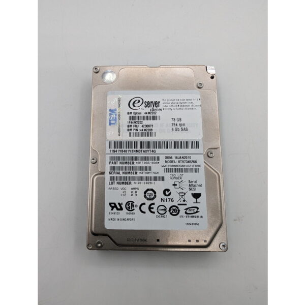 Жесткий диск ST973452SS, 44W2202, 42D0673, 44W2208, IBM, Seagate, 73 Гб, SAS, 2.5