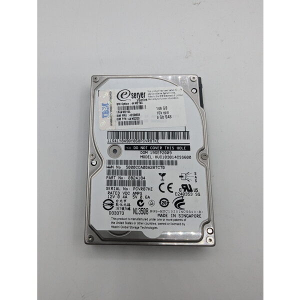 Жесткий диск HUC103014CSS600, 44W2194, 42D0633, 44W2200, Hitachi, IBM, 147 Гб, SAS, 2.5