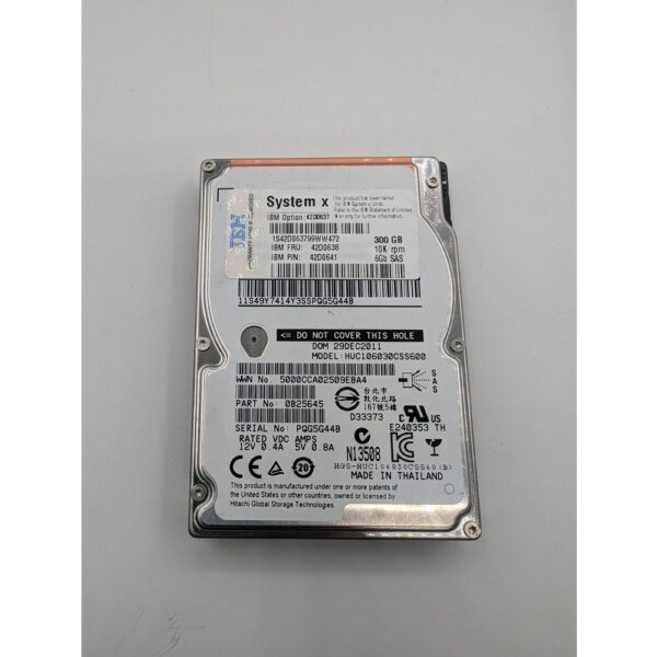 Жесткий диск HUC106030CSS600, 42D0637, 42D0638, 42D0641, Hitachi, IBM, 300 Гб, SAS, 2.5