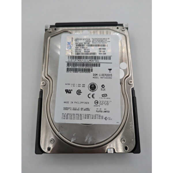 Жесткий диск MAT3300NC, 90P1307, 90P1311, 26k5260, Fujitsu, IBM, 300 Гб, SCSI, 3.5