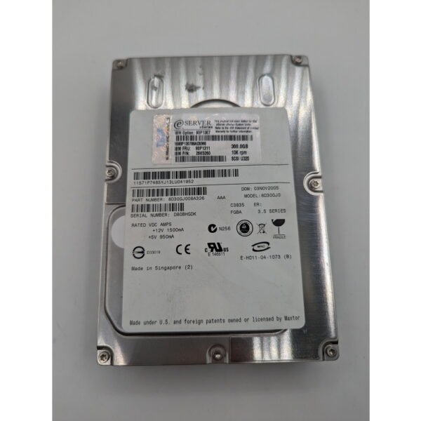 Жесткий диск 8D300J0, 90P1311, 26K5260, 90p1307, IBM, 300 Гб, SCSI, 3.5