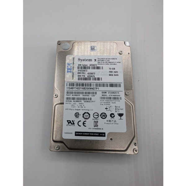 Жесткий диск ST9146853SS, 42D0672, 42D0673, 42D0676, IBM, Seagate, 73 Гб, SAS, 2.5