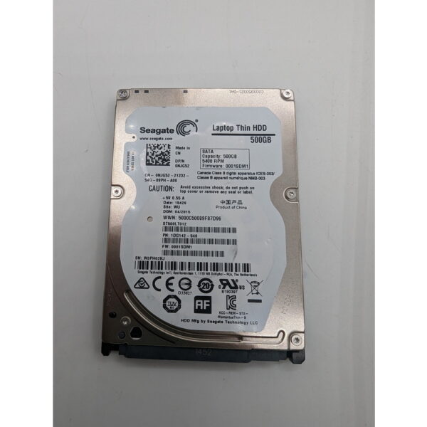 Жесткий диск ST500LT012, 0NJG52, Dell, Seagate, 500 Гб, SATA, 2.5