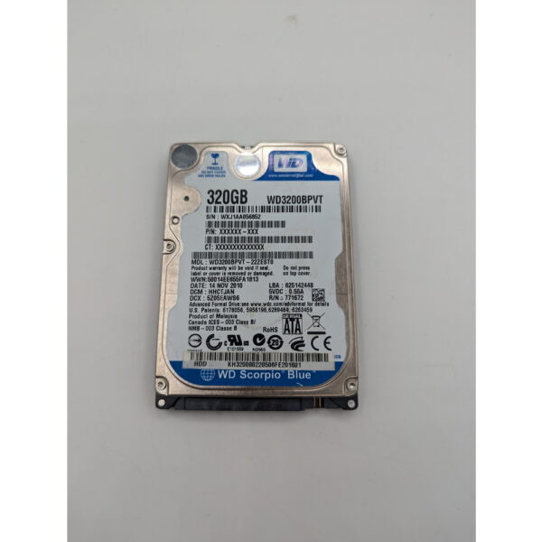 Жесткий диск WD3200BPVT, WD, 320 Гб, SATA, 2.5