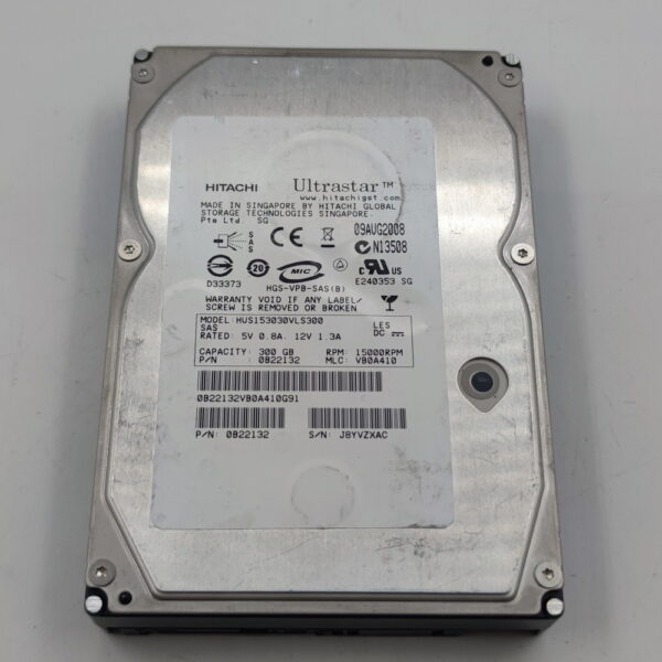 Жесткий диск hus153030vls300, 0b22132, Hitachi, SAS, 300 Гб, 3.5