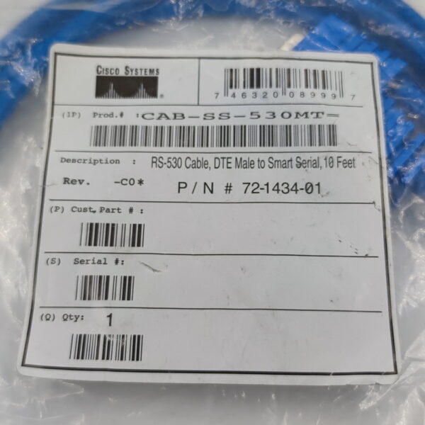 Кабель CAB-SS-530MT, Cisco, 10FT, Smart Serial Cable, 3 M — изображение 2
