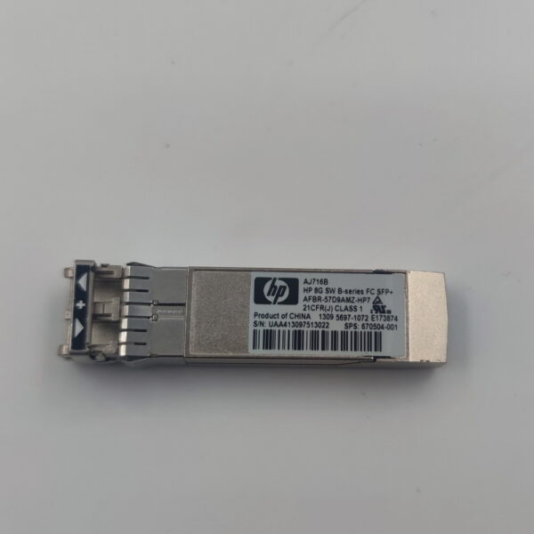 Трансивер AJ716B, 670504-001, AFBR-57D9AMZ-HP7, Avago, HP, 8 Gb