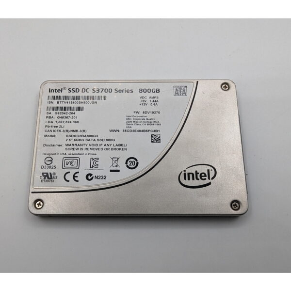 SSD диск SSDSC2BA800G3, Intel DC S3700, 800 Гб, SATA, 2.5