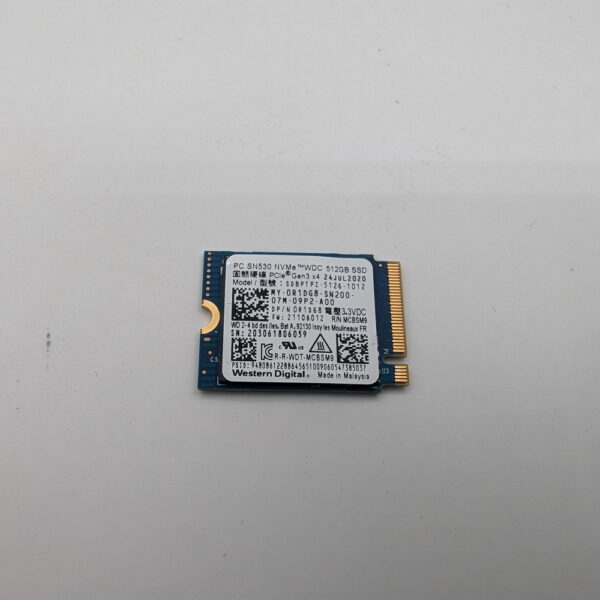 Жесткий диск 0R1DG8, SDBPTPZ-5126-1012, WD, Dell, 512 Гб, NVME, M2