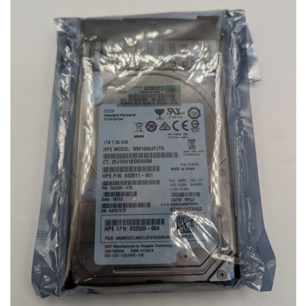 Жесткий диск ST1000NX0453, 832511-001, HP, Seagate, 1 Тб, SATA, 2.5