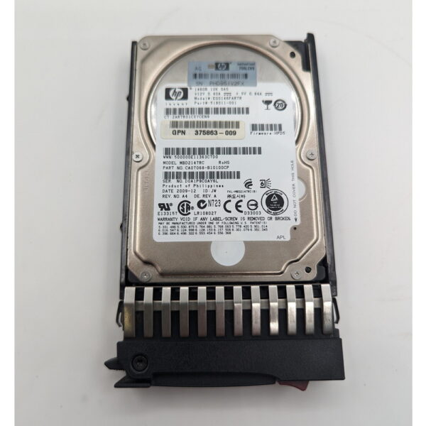 Жесткий диск MBD2147RC, 375863-009, HP, 146 Гб, SAS, 2.5