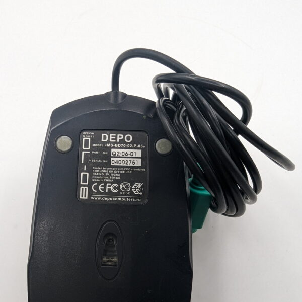 Мышь MS-BD70-02-P-05, DEPO, PS/2 — изображение 2