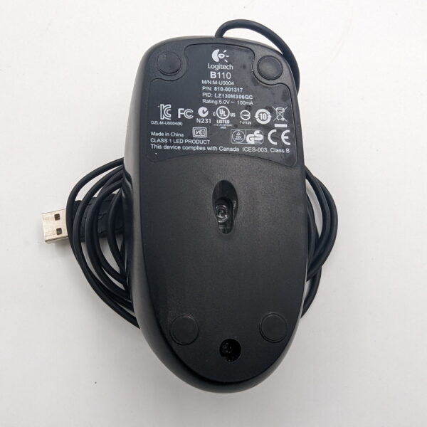 Мышь 810-001317, M-U0004, Logitech B110, USB — изображение 2