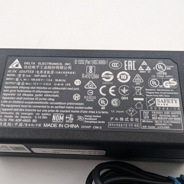 Адаптер питания ADP-40DD, 0GXYHH, Delta, Dell — изображение 2