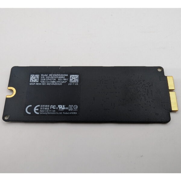 Жесткий диск MZ-KNZ0320/0A6, 655-1991C, Apple, Samsung, 32 Гб, NVME, iMac A1419 (2017-2019) — изображение 2