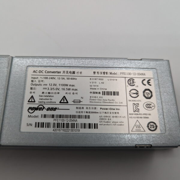 Блок питания 7094161, PFE1100-12-054NA, SUN, 12.0v, 3.3/5.0V, 1100 Вт — изображение 2