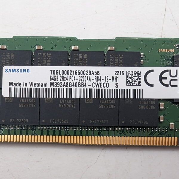 Модуль памяти M393A8G40BB4-CWE, Samsung, DDR4, 64Gb, 25600 — изображение 2