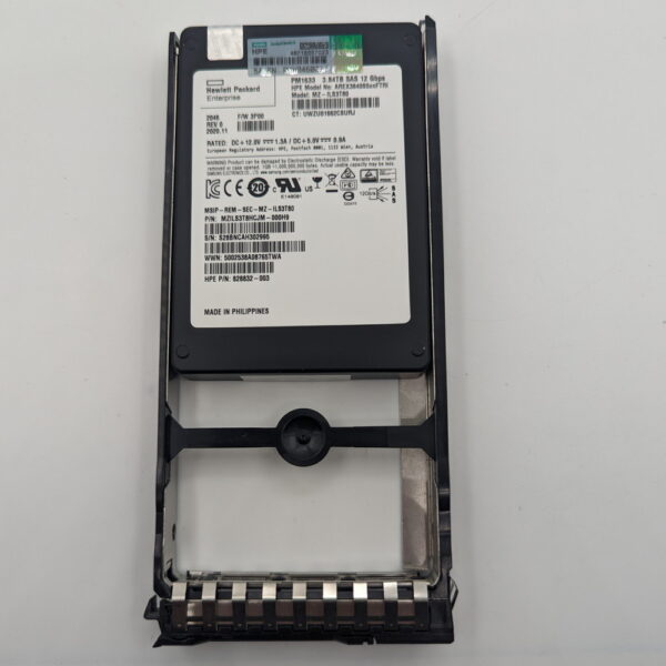 SSD диск AREX3840S5XNFTRI, MZILS3T8HCJM-000H9, MZ-ILS3T80, PM1633, 828832-003, Samsung, HP, SAS, 3.84TB, С шифрованнием