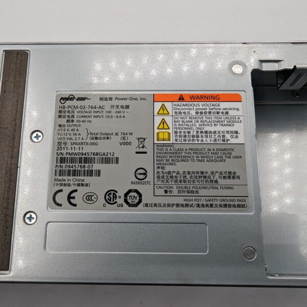 Блок питания 0945768-07, HB-PCM-02-764-AC, 85Y6069, 85Y6070, IBM v7000, 764 Вт, В СОСТОЯНИИ ОШИБКИ, НА ЗАПЧАСТИ! — изображение 3