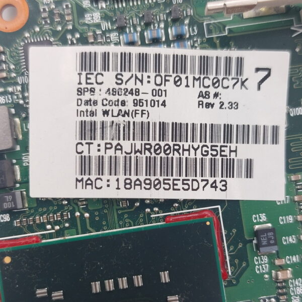Материнская плата 420248-001, 6050A2219901-MB-A03, HP compaq 6530b — изображение 3