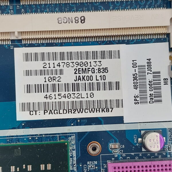 Материнская плата 480365-001, LA-4082P, HP Pavilion dv7 — изображение 2