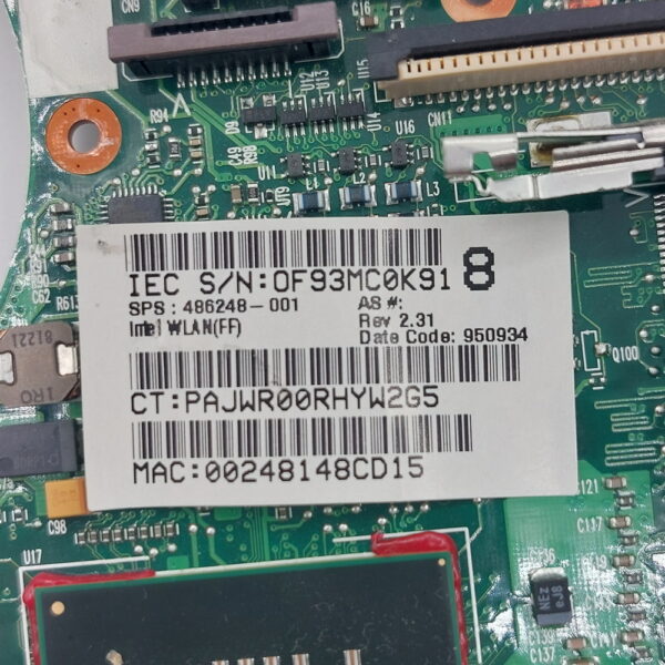 Материнская плата 486248-001, 6050A2219901-MB-A03, HP Comaq 6530B, 6730B — изображение 3