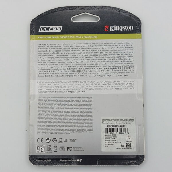 SSD диск Kingston, SEDC400S37/480G, 480 Гб, SATA — изображение 2