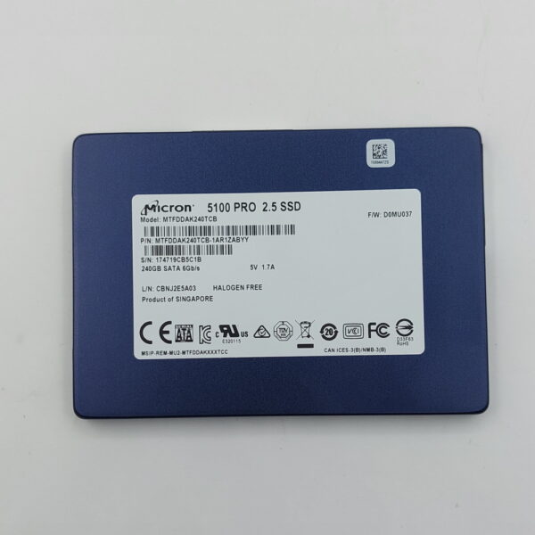SSD диск Micron, MTFDDAK240TCB, 240 Гб, SATA