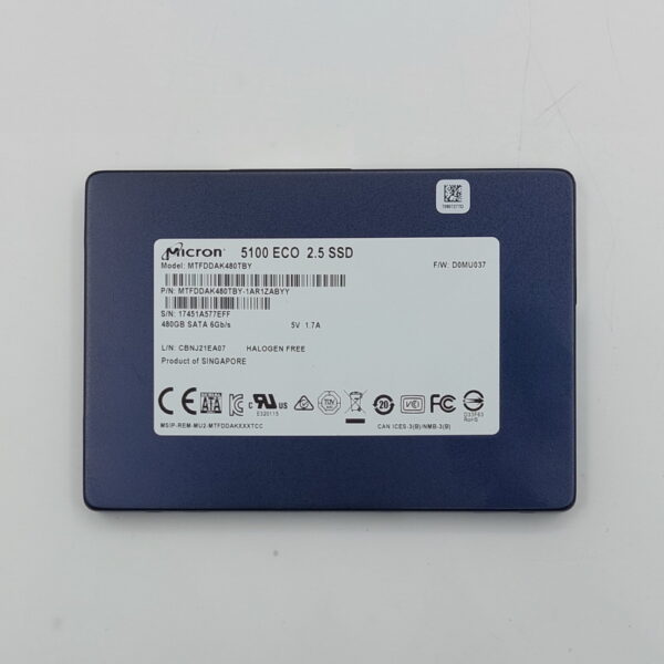 SSD диск Micron, MTFDDAK480TBY, 480 Гб, SATA