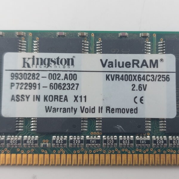 Модуль памяти KVR400X64C3/256, Kingston, DDR, 256Mb, 3200 — изображение 2