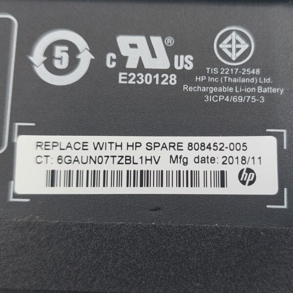 Аккумулятор HSTNN-DB7D, 808452-005, 808452-002, HP ZBook 15 G3, G4, 90Wh, 7890mAh, 11.4V, СОСТОЯНИЕ НЕ ИЗВЕСТНО, ПРОДАЕТСЯ КАК ЗАГЛУШКА! — изображение 3