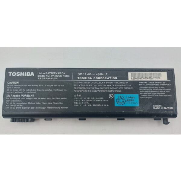 Аккумулятор PA3420U-1BRS, Toshiba Equium L10, L20, L100, Satellite L10, L15, L20, L25, L30, L35, L100, Satellite Pro L10, L15, L20, L25, L30, L35, L100, Tecra L2, 4400mAh, 14.4V, СОСТОЯНИЕ НЕ ИЗВЕСТНО, ПРОДАЕТСЯ КАК ЗАГЛУШКА! — изображение 2