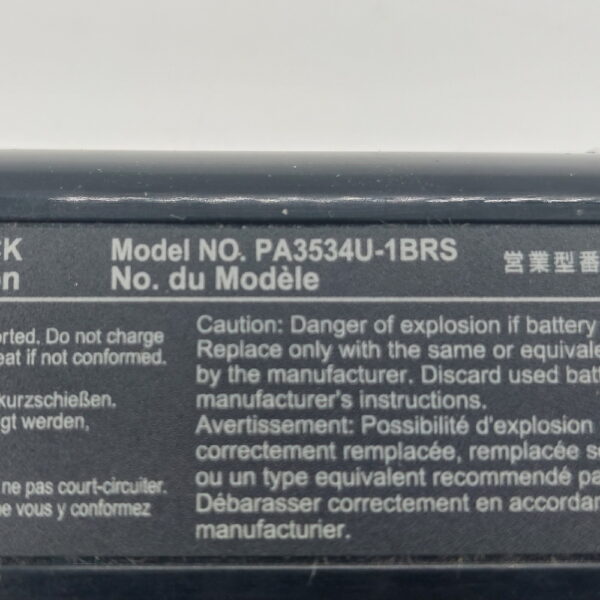 Аккумулятор PA3534U-1BRS, Toshiba Satellite A200, A202, A203, A205, A210, A215, A300, A300D, A305, A305D, A350, A355, A500, A505, A505D, L201, L202, L203, L205, L300, L300D, L305, L305D, L500, L500D, L505, L505D, L550, L555, L555D, M200, M202, M203, M205, M206, M208, M209, M211, M212, M215, M216, Satellite Pro A200, A210, A300, L300, L450, L550, 4400mAh, 10.8V, СОСТОЯНИЕ НЕ ИЗВЕСТНО, ПРОДАЕТСЯ КАК ЗАГЛУШКА! — изображение 3