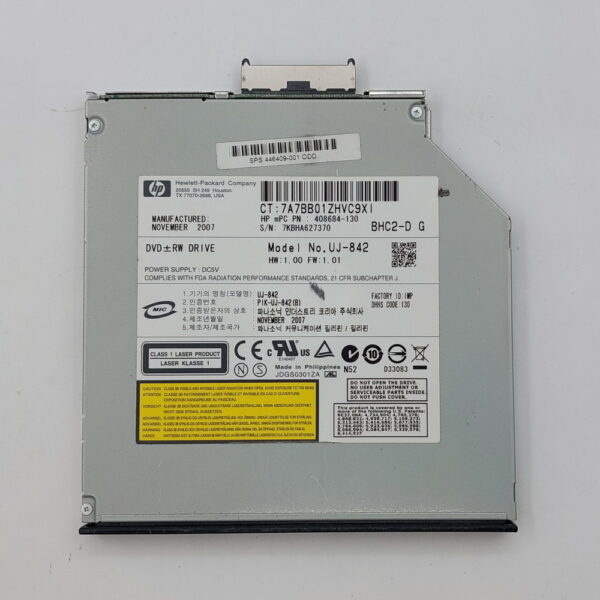 Привод DVD-RW 446409-001, UJ-842, 408684-130, HP Compaq 6910p, IDE, 9.5 mm
