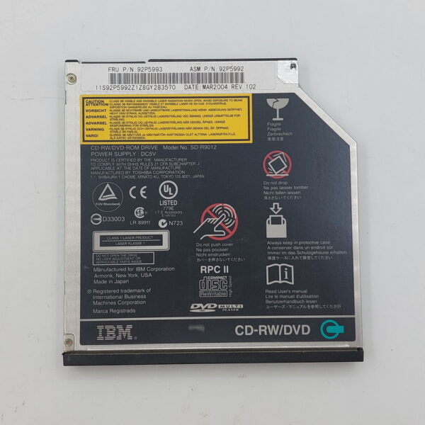 Привод DVD-RW 92P5993, SD-R9012, IBM Thinkpad T40, T41, T42