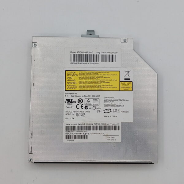Привод DVD-RW AD-7580S, Sony, Sata, 12.7 mm