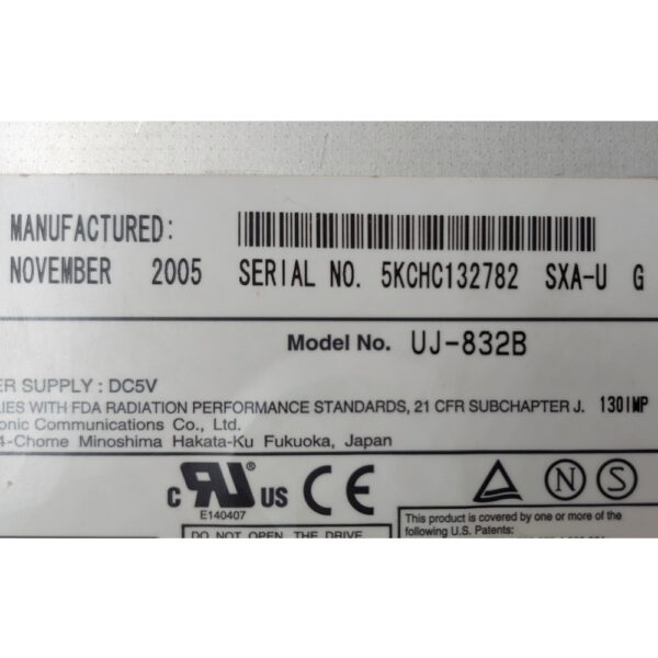 Привод DVD-RW UJ-832B, Panasonic, IDE, 9.5 mm — изображение 3