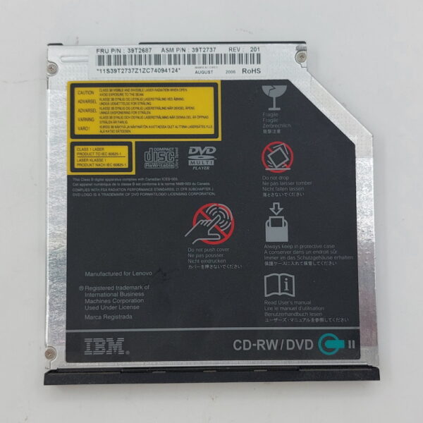 Привод DVD-RW 39T2687, 39T2737, Lenovo ThinkPad T40, T41, T60, T61, Z61, Sata, 9.5 mm