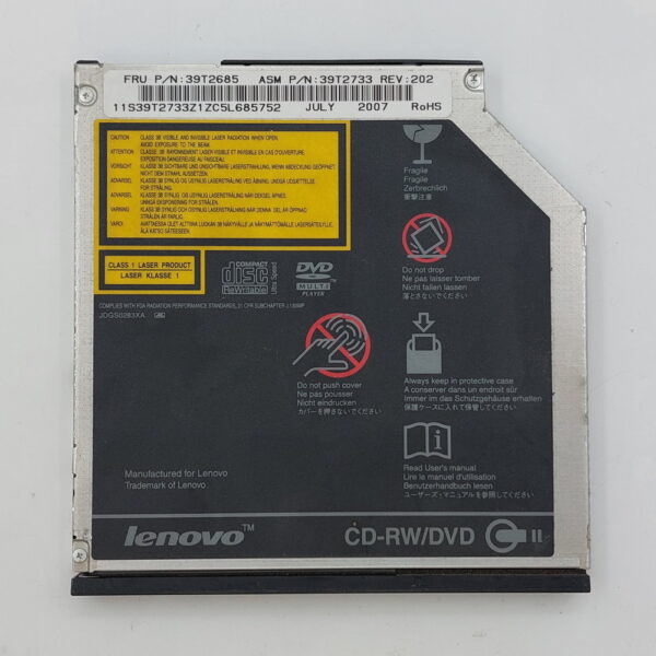Привод DVD-ROM 39T2685, 39T2733, IBM ThinkPad T60, T61, X60, X61, Z60, Z61, Sata, 9.5 mm