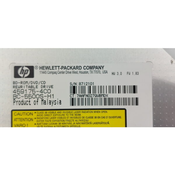 Привод DVD-RW, BD-ROM 480461-001, BC-5500S, HP Pavilion DV7-1000, Sata — изображение 3