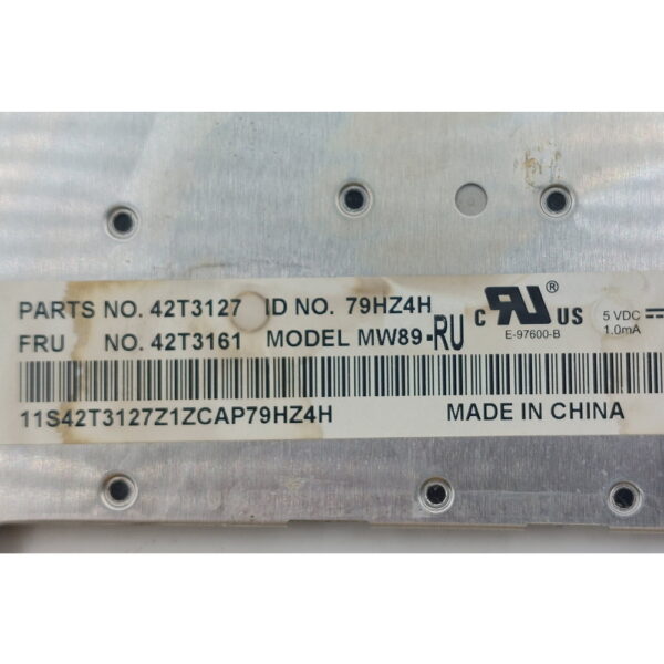 Клавиатура 42T3161, 137161-000, 42T3127, IBM ThinkPad T60, T61, R60, R61 R400, R500 — изображение 3